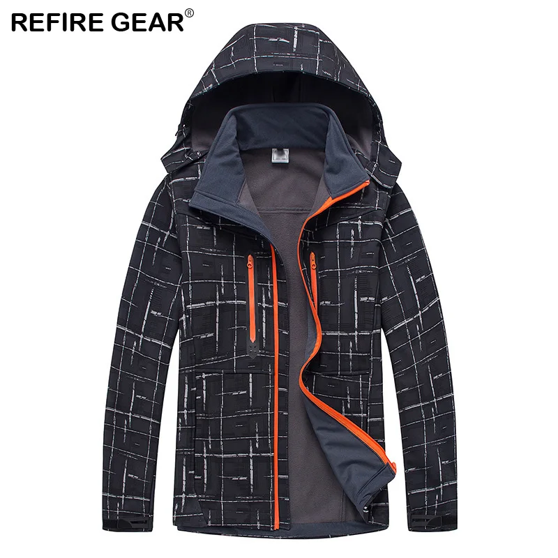 Мужская Флисовая Куртка Refire Gear мягкие спортивные ветровки для активного отдыха