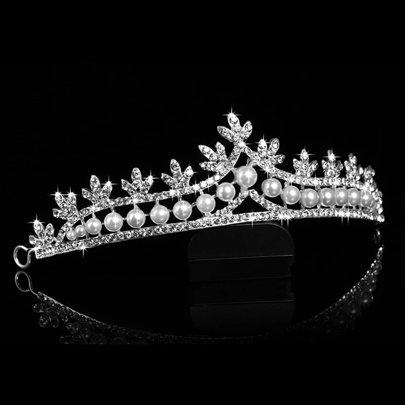 Новинка 2017 роскошная хрустальная жемчужная Корона невесты аксессуары для волос