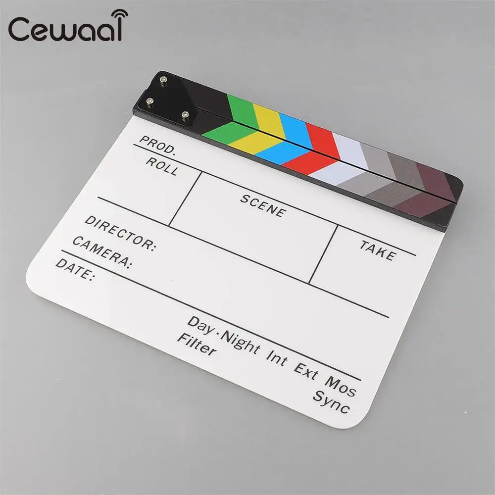 Cewaal режиссер Видео Сцена Clapperboard акриловый фильм Акция грифельная доска Хлопушка