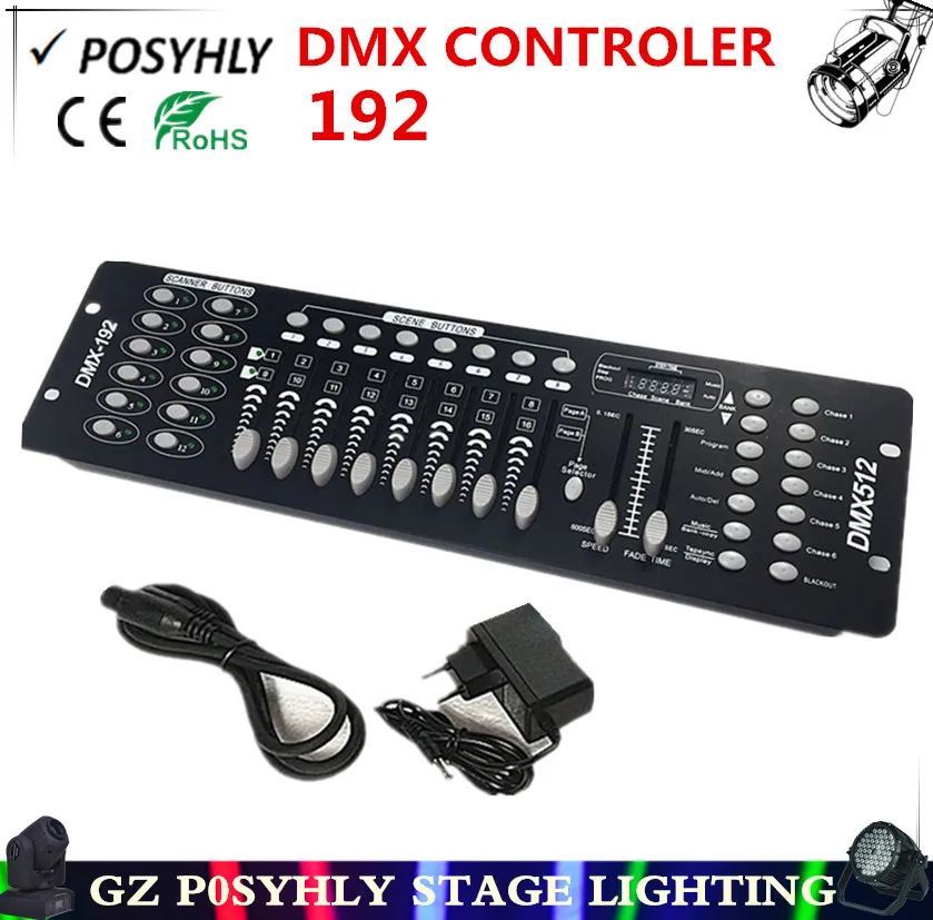 Новинка 2016 года! 192 DMX контроллер сценический свет dmx512 консоль профессиональное