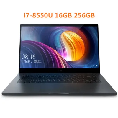 i7-8550U 16GB 256GB Xiaomi Mi Pro ноутбук 15,6 дюймов Windows 10 Домашняя версия Intel Core i7-8550u четырехъядерный процессор 1,8 ГГц 16 Гб ram 512 ГБ SSD - Цвет: i7-8550U 16GB 256GB