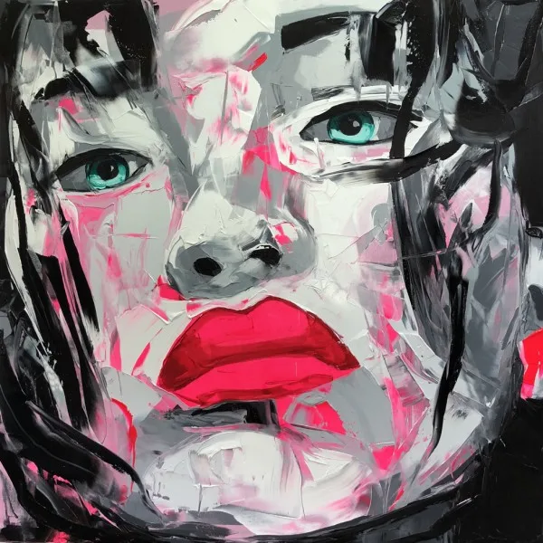 Nielly Франсуаза художественная работа ручная роспись масляной стены лунный свет