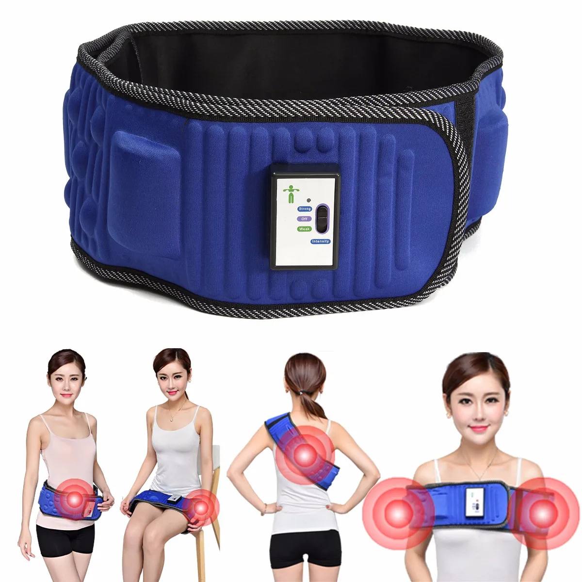 Electric Slimming Belt Lose Weight Fitness Massage X5 Times Sway Vibration Abdominal Belly Muscle Waist Trainer Stimulator |