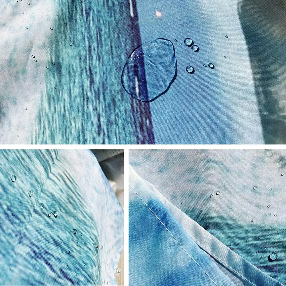 3D ванная комната роза цветок водонепроницаемая ткань душевая занавеска