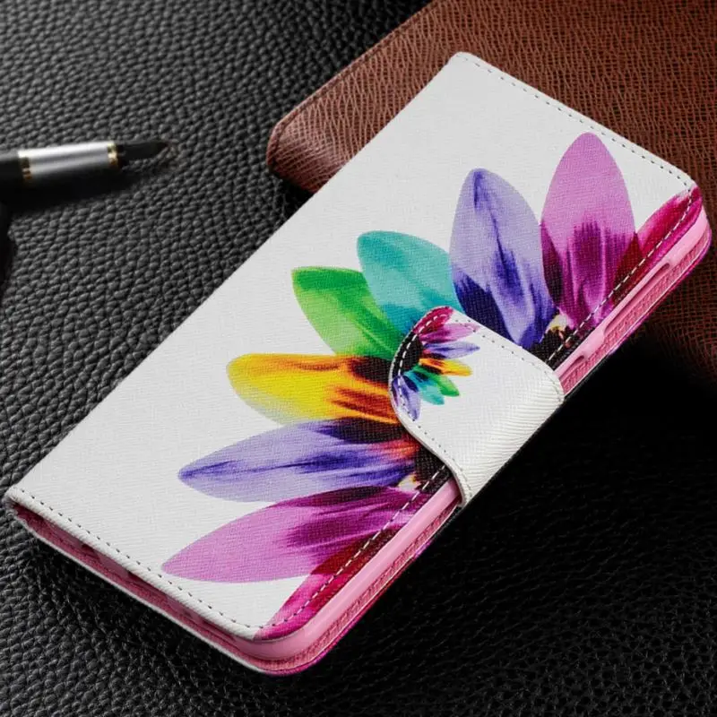 

For Xiaomi A2 Lite Redmi Note 7 6 4X 5A 5 Plus Pro Fashion Wallet Case Cute Sunflower Flip Cover Bag Brand New P07Z
