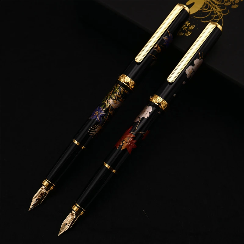 Перьевая ручка Platinum Japan Urushi maki e с наконечником 18K в японском стиле цвет