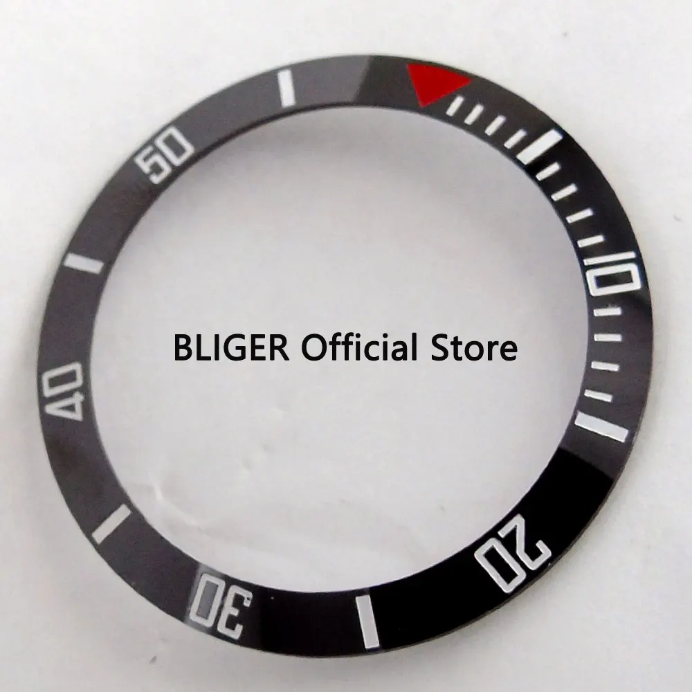 BLACK BEZEL-3 Высокое качество 38 мм черный синий зеленый керамический ободок вставка подходит для 40 мм submariner автоматические часы B1 - Цвет: BLACK BEZEL-3