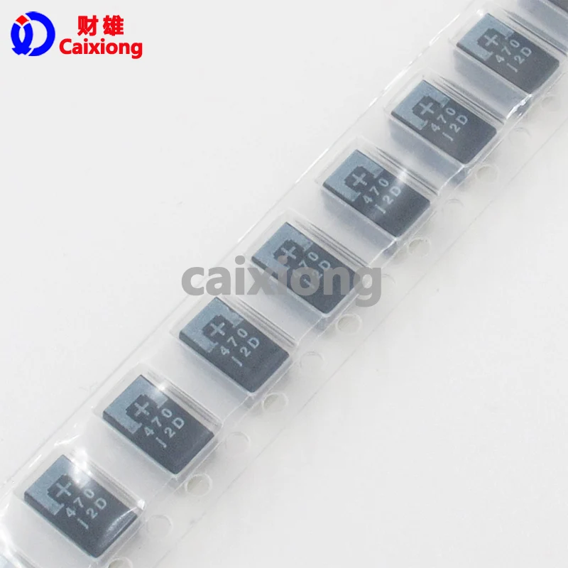 20 шт. SMD полимерный танталовый конденсатор 6 3 В 470 мкФ Тип: D 7343 6TPE470MI низкий ESR|capacitor