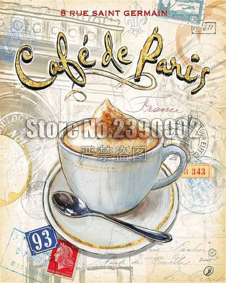 Coffee Cup,5D,DIY,Diamond Painting,Full,Needlework,Embroidery,Cross Stitch,Rose,Square Rhinestone,Home Decor Gift - Цвет: M