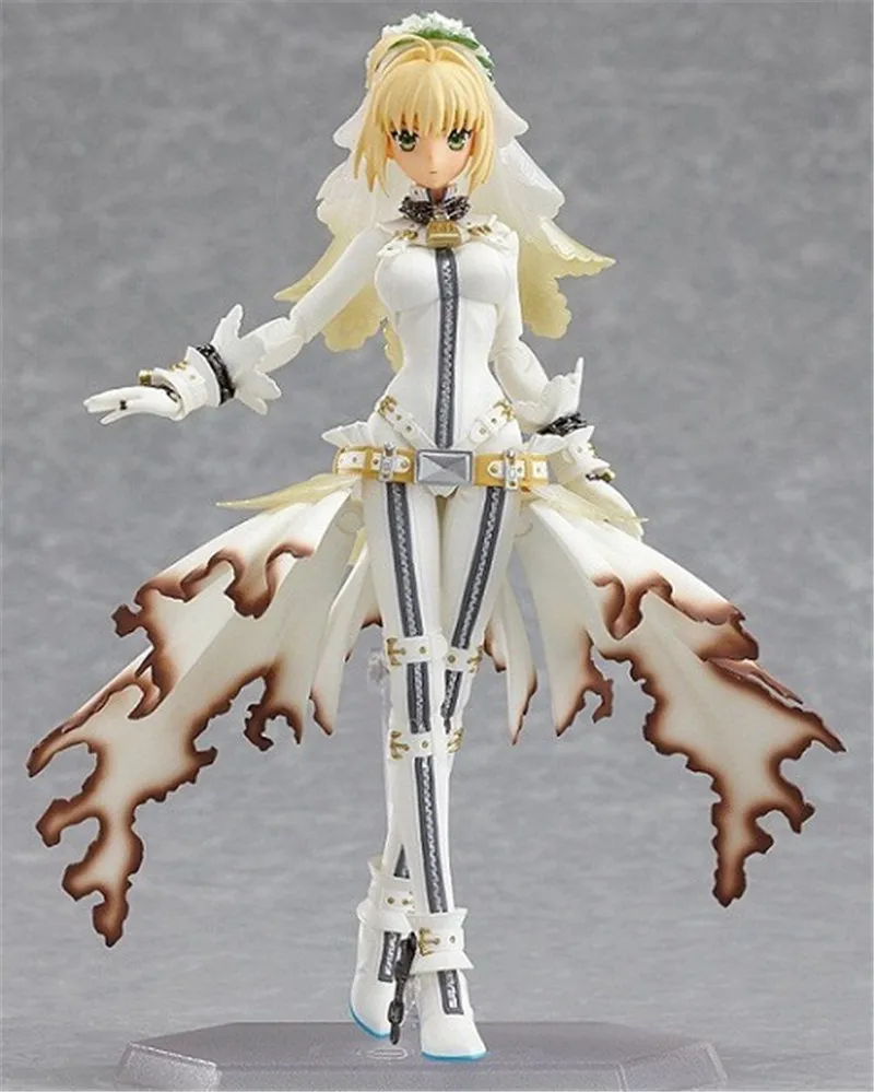 Новинка 15 см хит Figma Fate Stay Night Saber Lily Nero платье для свадьбы ПВХ экшн фигурки