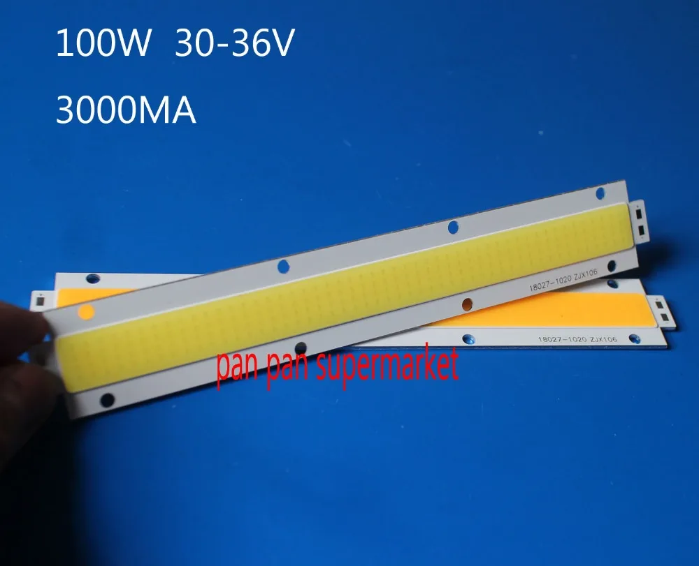RUIOZHI LED 100W COB White Warm white light source lamp chip DIY 180x27mm 30-33V 10pcs | Лампы и освещение