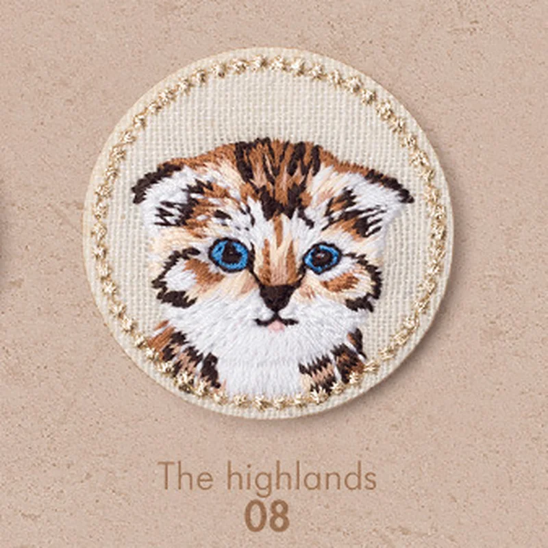 Cartoon Cat/Dog Embroidery Patches Animal Iron on Clothes DIY Badges Patch Appliques Stripes Stickers Sewing Accessory | Дом и сад