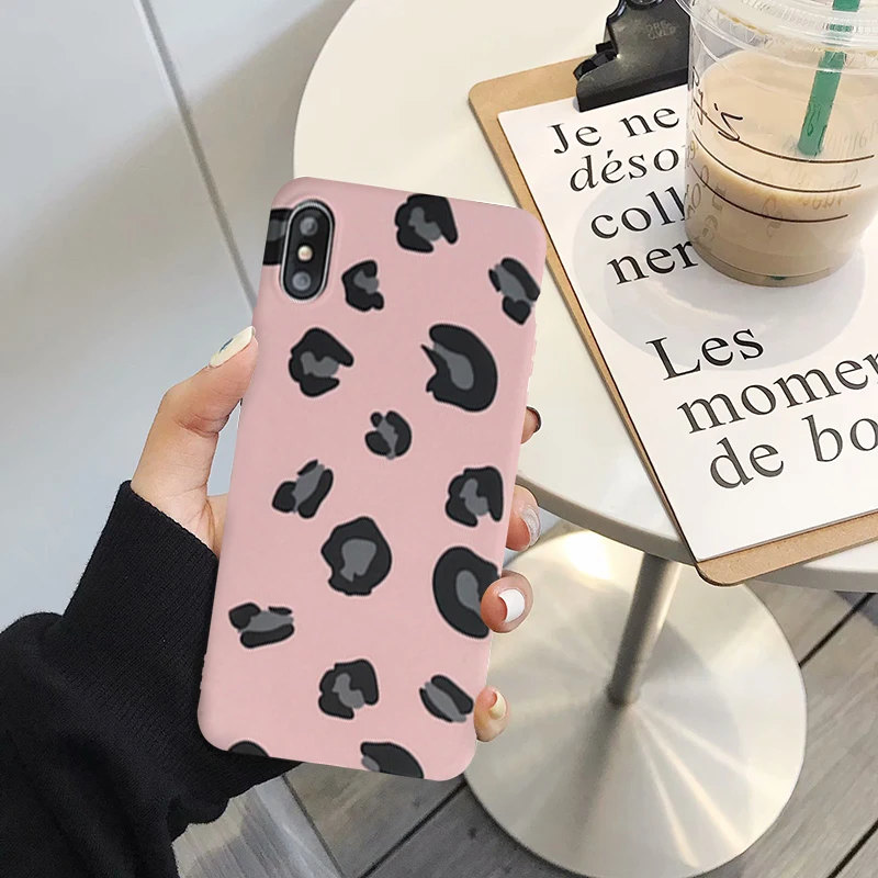 Чехол для телефона GYKZ с леопардовым принтом iPhone XR XS MAX X 7 8 6 6s Plus Модный мягкий