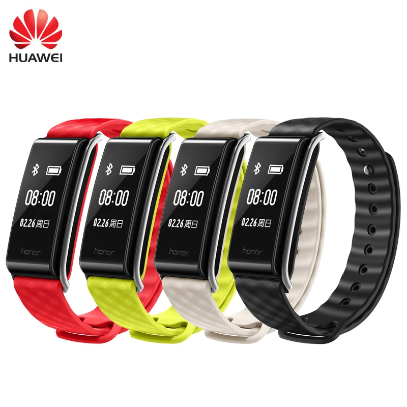 Huawei Honor Band A2, умный Браслет, фитнес-трекер, 0,96 дюйма, OLED экран, монитор сердечного ритма, дисплей, сообщение, конец вызова, IP67