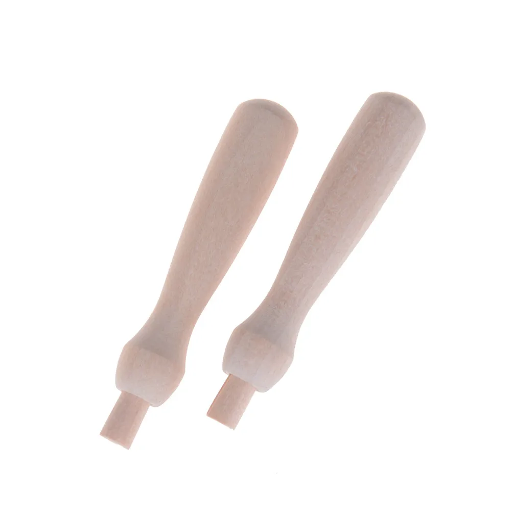 

2pc 8.5cm DIY Wooden Handle Practical Felting Needles Stitch Weaving Crochet Pin Wooden Handle Middle Needles Sewing Tools