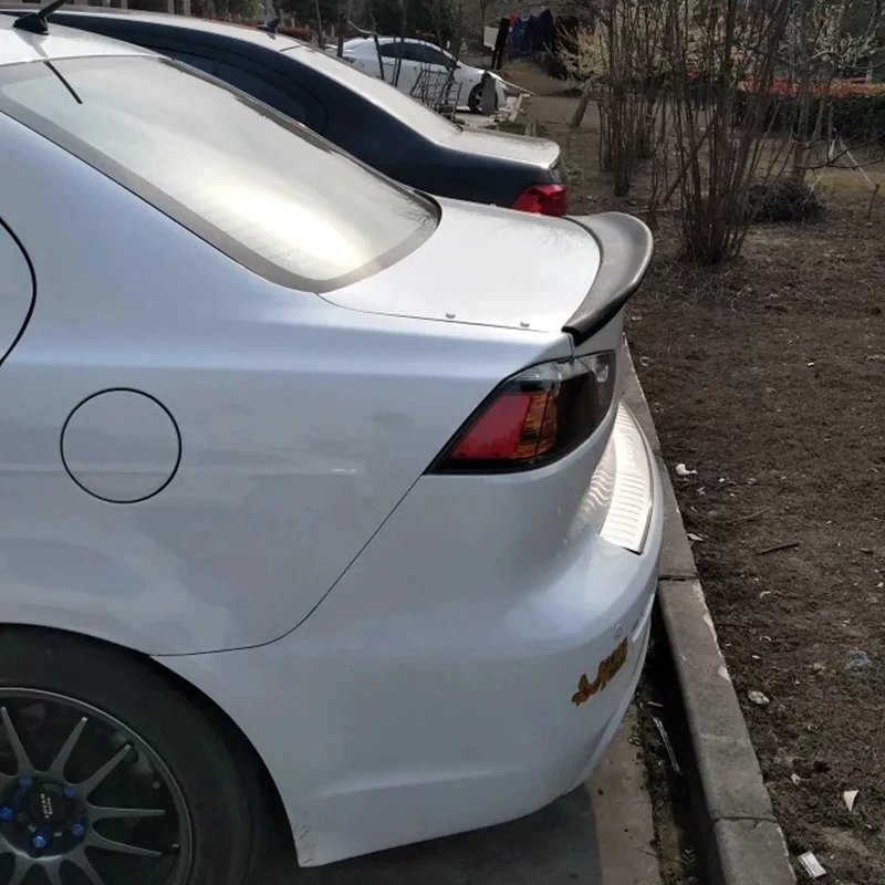 2010 2011 2012 2013 Аэродинамика обтекаемый спойлер для Mitsubishi lancer Высокое качество ABS спойлер Грунтовка краска