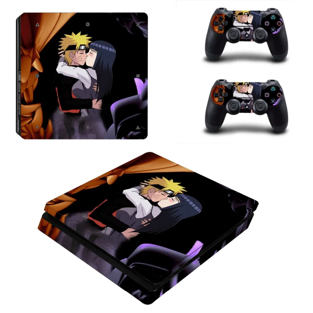 Аниме Наруто PS4 тонкая кожа Наклейка для sony playstation 4 консоли и 2 контроллеров PS4 Slim Skins Наклейка виниловая