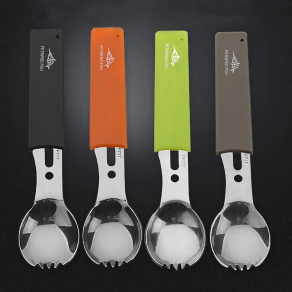 Multifunctional Tactical Pocket Knife Spoon Fork Opener Outdoor Camping Tool Hot | Инструменты