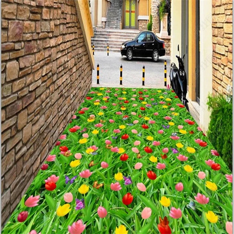 3d фотообои beibehang с индивидуальным рисунком роспись цветов растений украшение