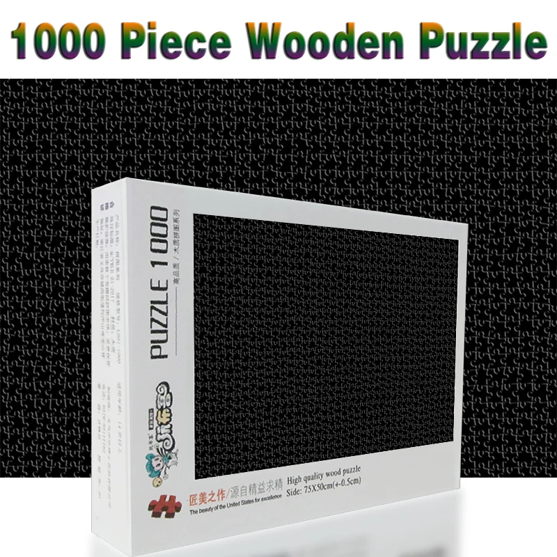 

Black hell Puzzle 1000 pieces Adult Puzzle Wooden Puzzle Cartoon jigsaw Puzzles For Children Educational Toys Gifts