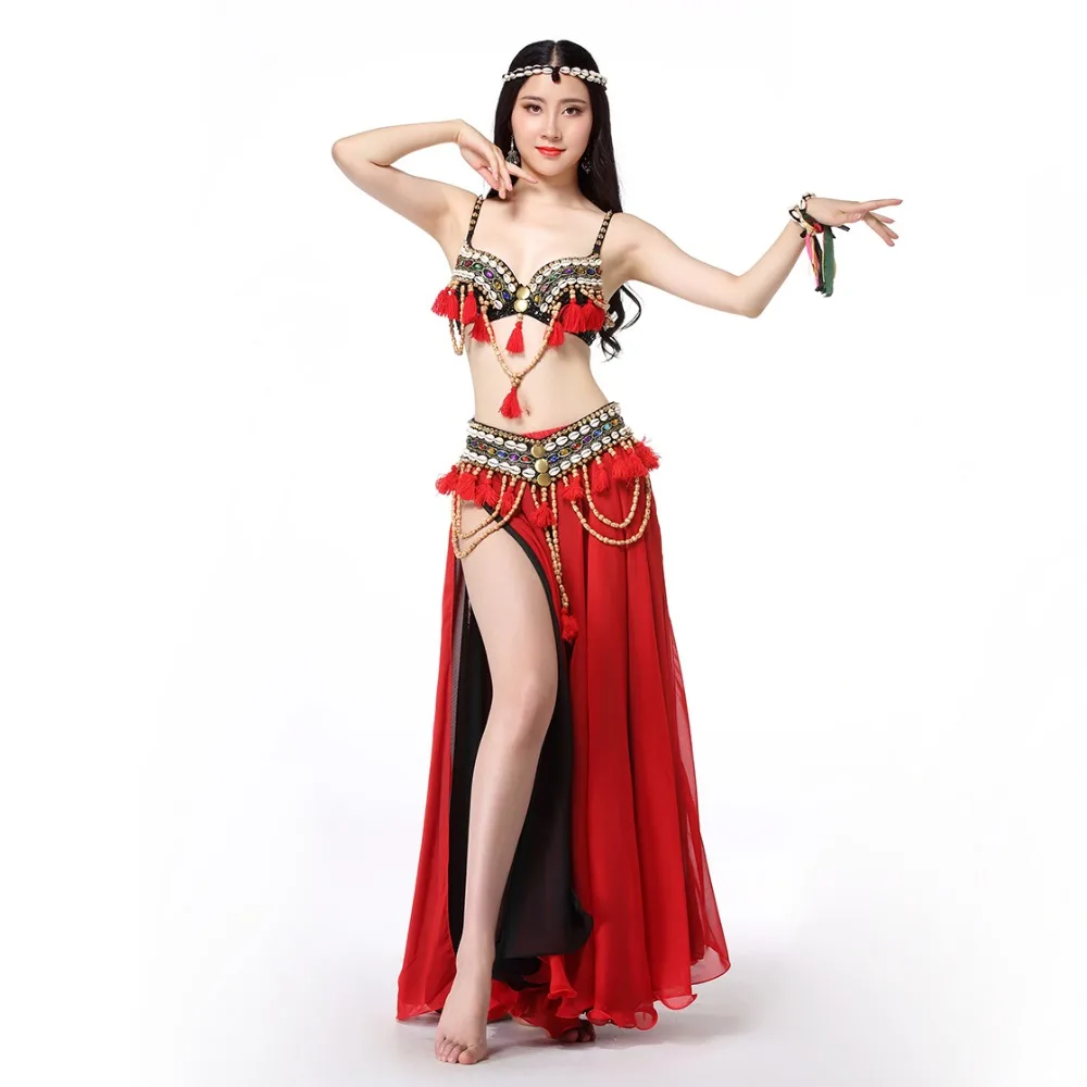 Сценическое исполнение новинка искусственные монеты бюстгальтер с бисером пояс