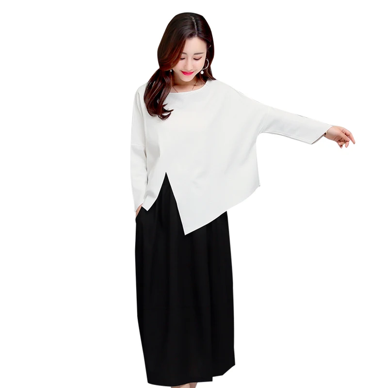 Женский Повседневный комплект из двух предметов однотонный Свободный