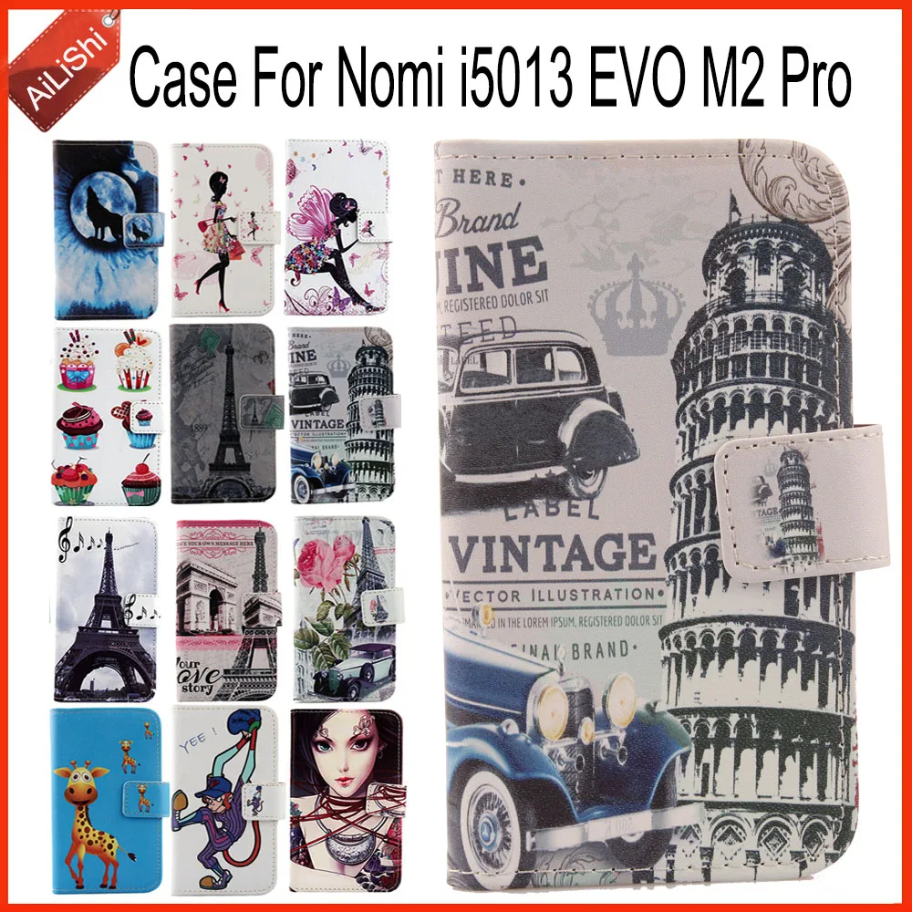 Фото AiLiShi чехол для Nomi i5013 EVO M2 Pro роскошный флип из искусственной кожи чехол i5013 Nomi эксклюзивный 100% специальный чехол для телефона кожа + отслежива... №1