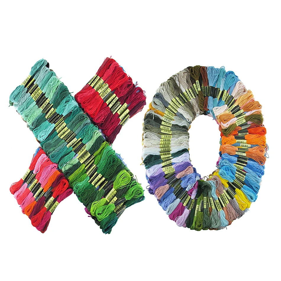 250 цветов нитка с якорем аналогичная для вышивки Женская хлопковая шелковая