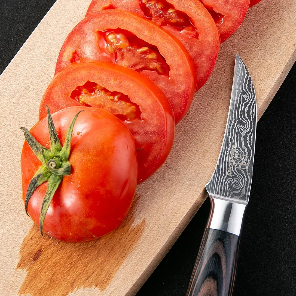 3 5 &quotдюймовый нож для овощей супер sharp Японский деревянной ручкой кухонный