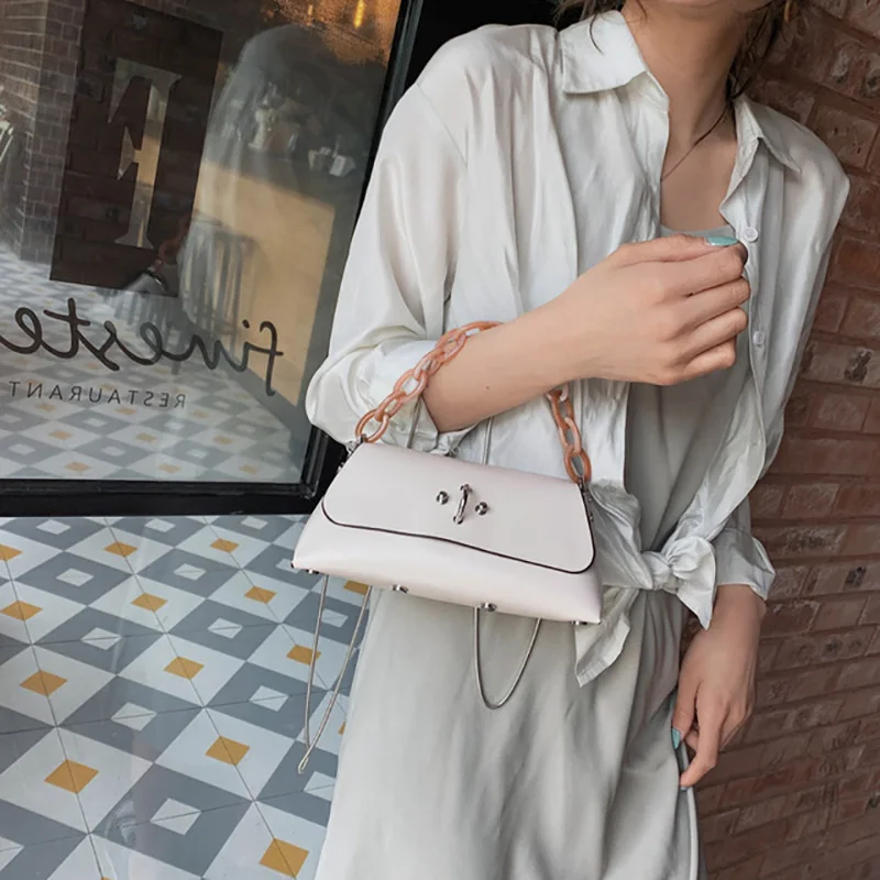 Роскошная дизайнерская сумка мессенджер на цепочке женская кожаные сумки через