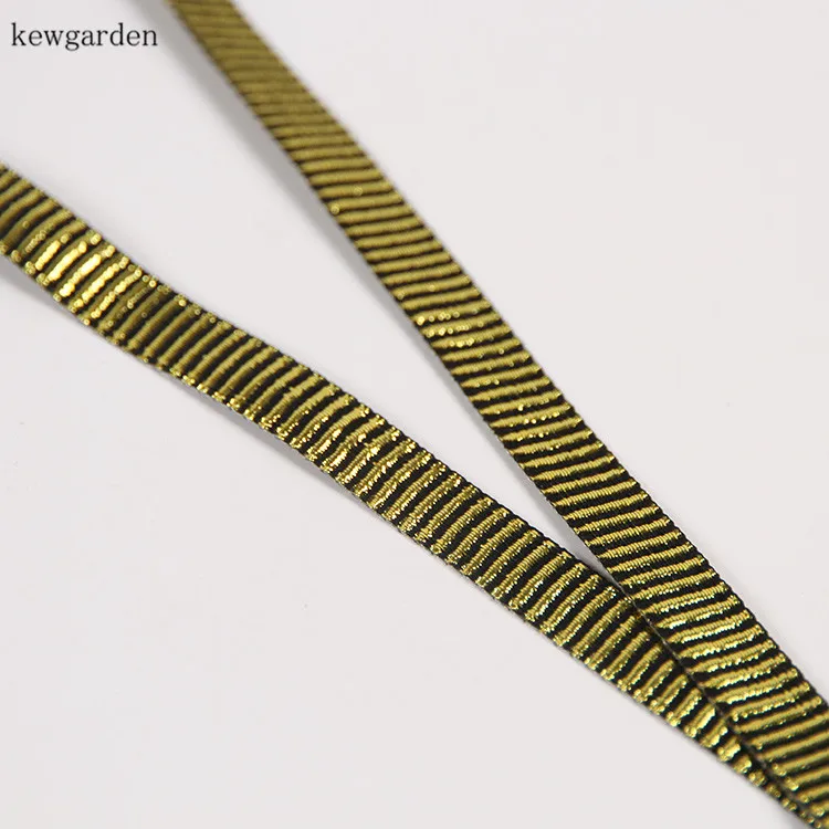 Kewgarden Horizontal Stripes Ribbons 12mm DIY Hair Bow Satin Ribbon Handmade Tape Garment Accessories Packing Riband 25 Yards | Дом и сад