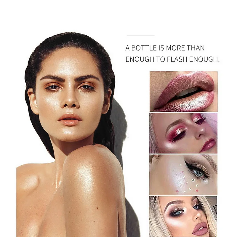Бренд QIBEST Shimmer Silkworm осветляет тональный крем жидкое осветляющее лицо трехмерный