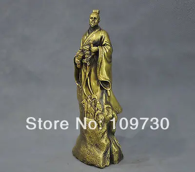Bir 001156 12 ''Китайский древний писатель войны Sun Tzu бронзовая статуя | Дом и сад