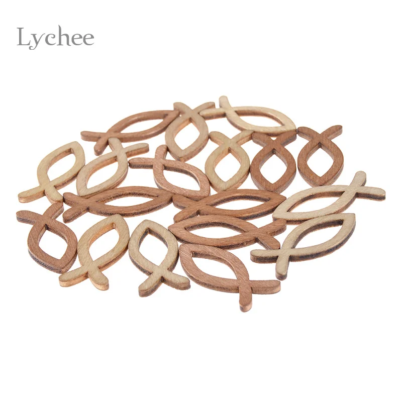 Личи жизни 18 шт./лот чистые необработанные деревянные полые рыбные промыслы