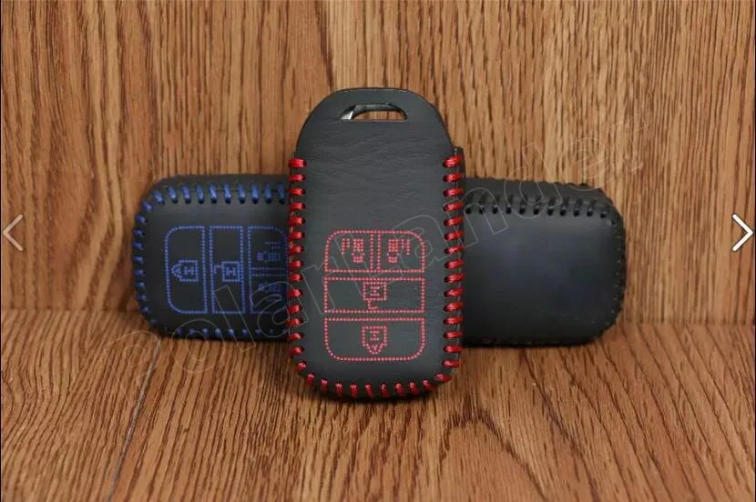 

Only Red new creative Car key case hand sewing real leather key packet car key cover fit for Honda Vezel Elysion Odyssey(2015)