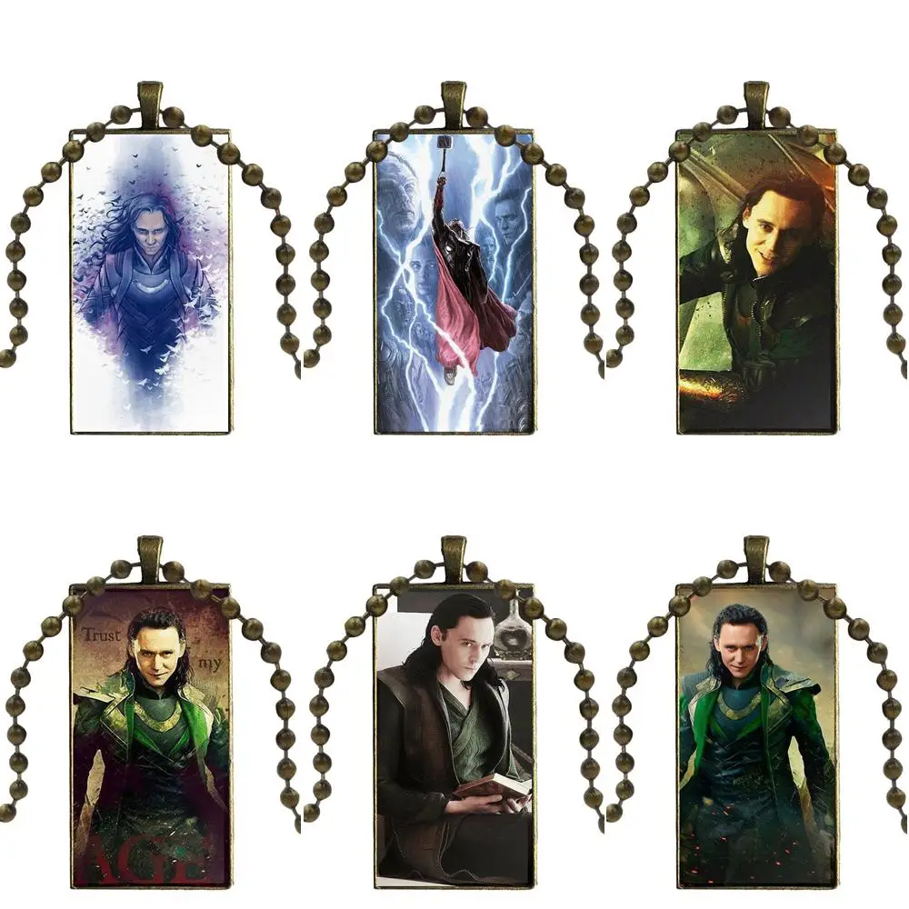 Loki Thor The Dark World для мужчин и женщин Подарочная бижутерия со стеклянными кабошонами