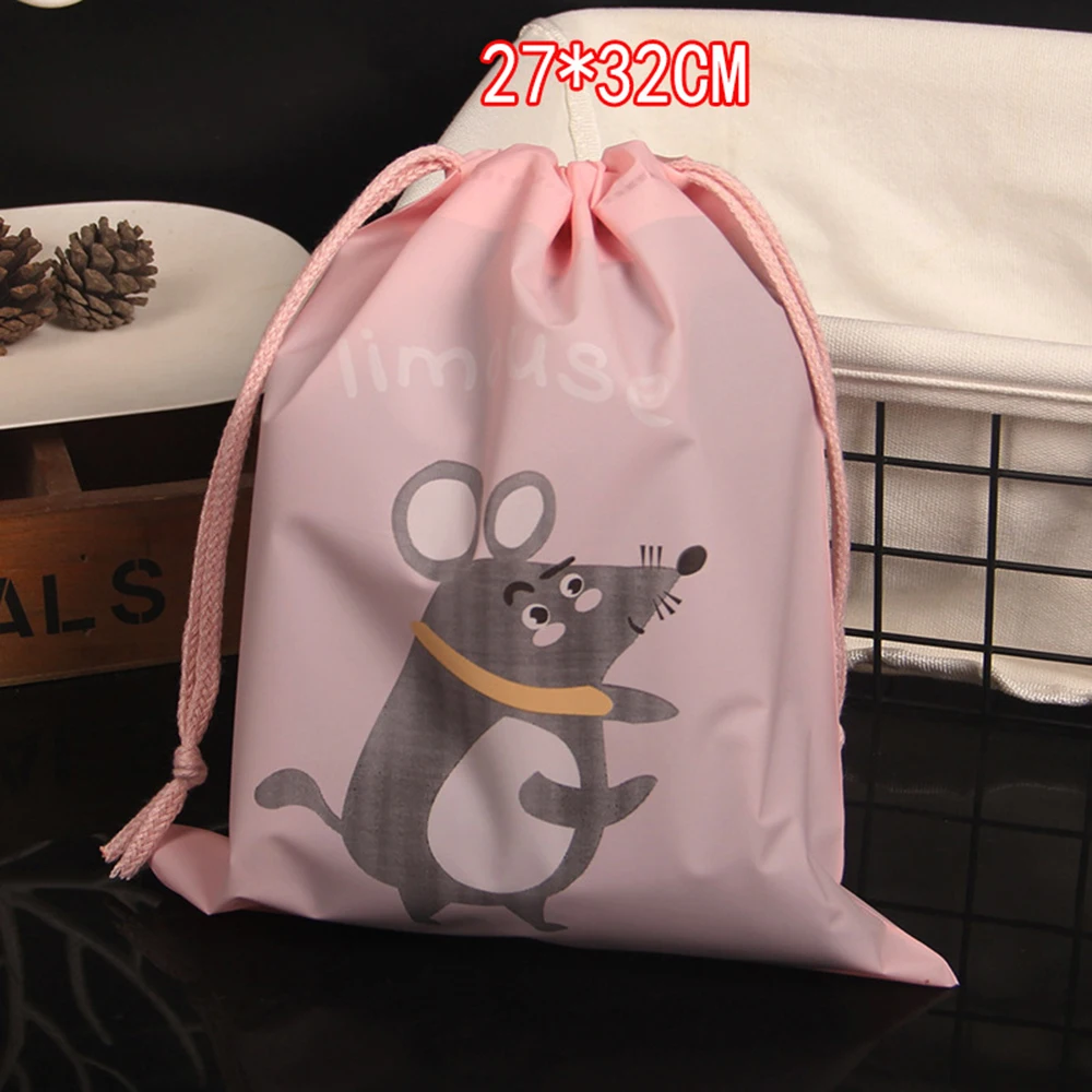 1pc pink M 3 шт./компл. Водонепроницаемость дорожная сумка для хранения Peva мультфильм Луч рот печать Водонепроницаемый Костюмы сортировки сумка-Органайзер для одежды - Цвет: 1pc pink M