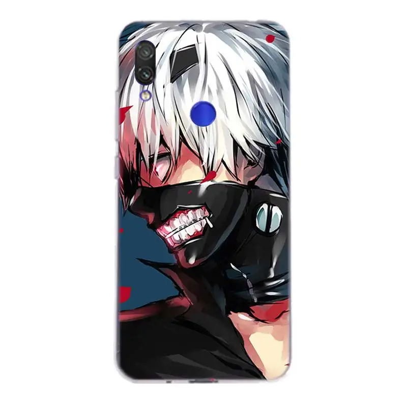 Силиконовый чехол с японским Аниме Tokyo Ghoul для Xiaomi Redmi Y3 S2 Y2 Note 7 6 5 Pro 4 4X 5A 6A Pocophone F1 Mi 8