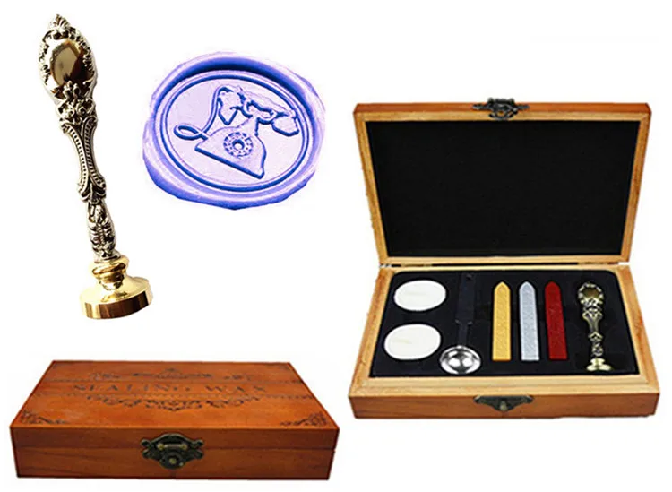 Винтаж старомодный телефон латунь павлин металлической ручкой Щупы для мангала