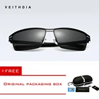Мужские солнцезащитные очки VEITHDIA, из нержавеющей стали с поляризационными стеклами, для вождения, модель 2711,