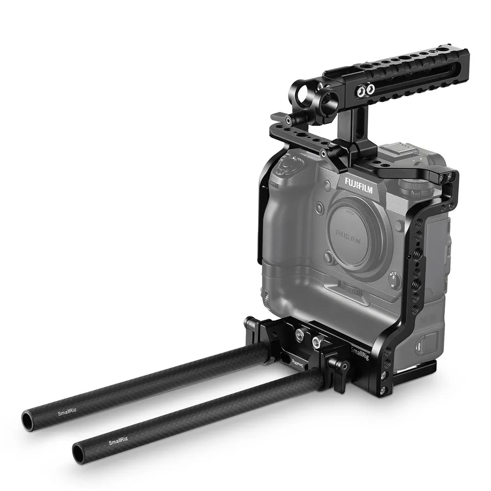 Клетка SmallRig+ Топ ручка NATO+ 15 мм двойной зажим для камеры Fujifilm X-H1 с батарейкой-2136