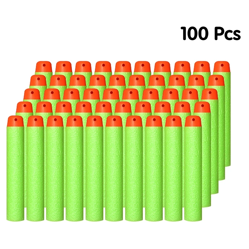 10/50/100 штук мягкие пули Nerf пулями, мягкими дырочку головы 7,2 см заправка игрушка дартс оружейные пули бластеры Kid Детский подарок