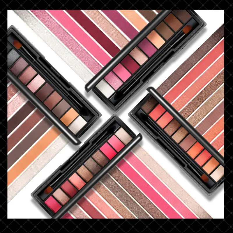10 Color Eyeshadow Palette Full Professional Makeup Eye Shadow Colorful Charm of Shadows Cosmetics |
