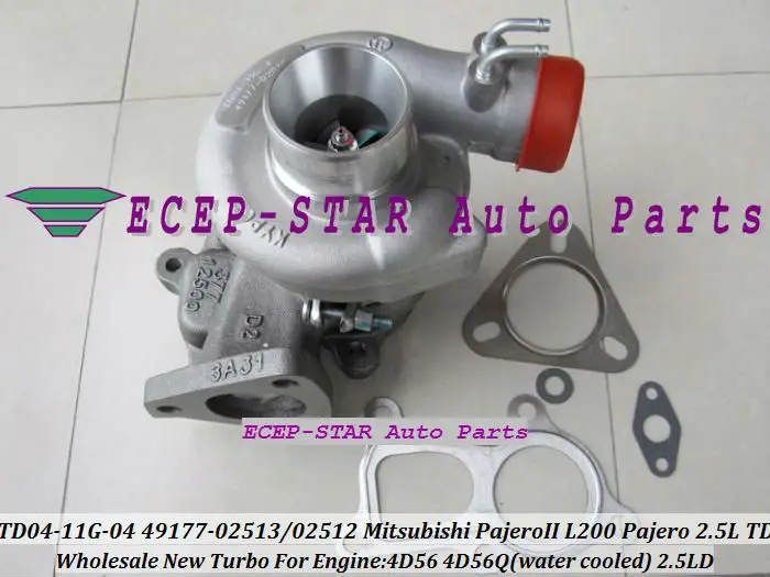 TD04 11G 49177 02513 02512 28200 42540 07612 турбо для Mitsubishi L200 MONTERO PAJERO Galloper 4D56 4D56Q 2.5L|turbocharger