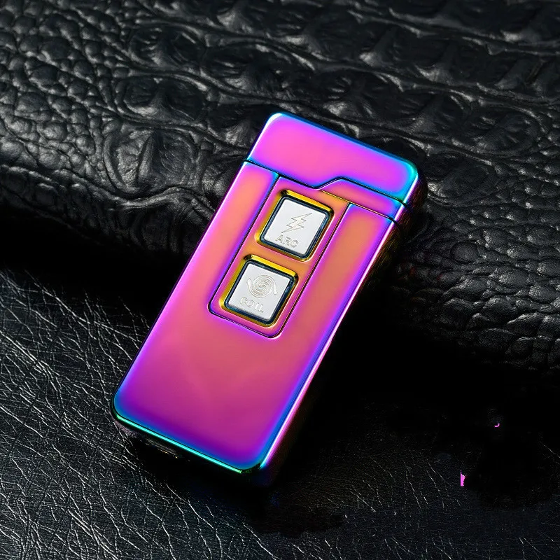 Usb зарядка Тесла катушка и дуговая Зажигалка USB ветрозащитная индивидуальная