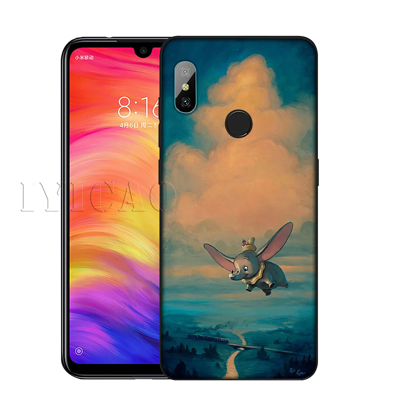 IYICAO Dumbo elephant Soft Silicone Phone Case for Xiaomi Mi 10 9 9T CC9 CC9E 8 SE A3 Pro A1 A2 Lite 6 pocophone f1 mi9 mia2 |