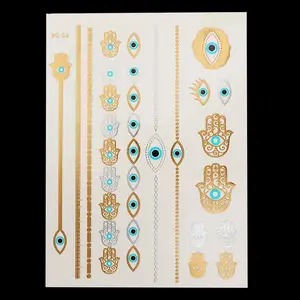 1 шт., водостойкая металлическая татуировка для женщин