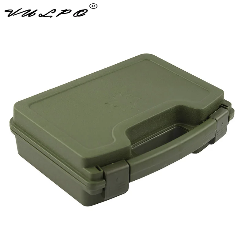 Green VULPO ABS пластиковый ящик Чехол для пистолета тактический Жесткий Чехол для пистолета чехол с мягкими условиями подкладка(зеленый - Цвет: Green