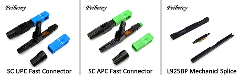 10 шт. L925BP FTTH Оптическое волокно Механическое Сращивание FTTH быстрый разъем волоконно-оптический кабель холодной распределительной Спайсер с корпусом