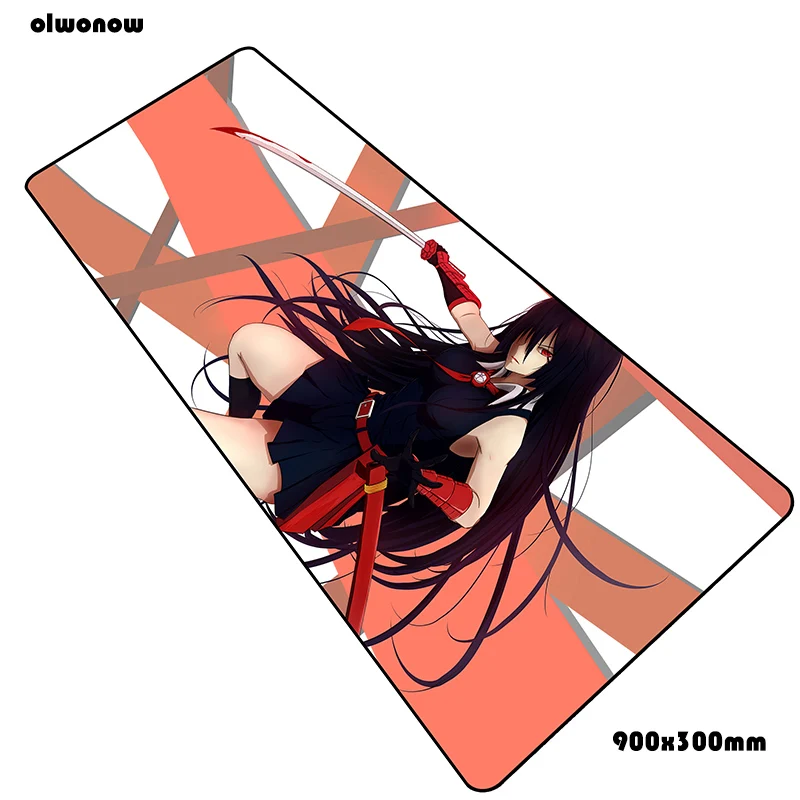 Size 900x300x2mm Коврик для мыши akame ga kill 90x30 см, эргономичный коврик для мыши, лучший игровой коврик для геймера, ноутбука, персонализированные коврики для мыши, клавиатура, ПК, коврик - Цвет: Size 900x300x2mm